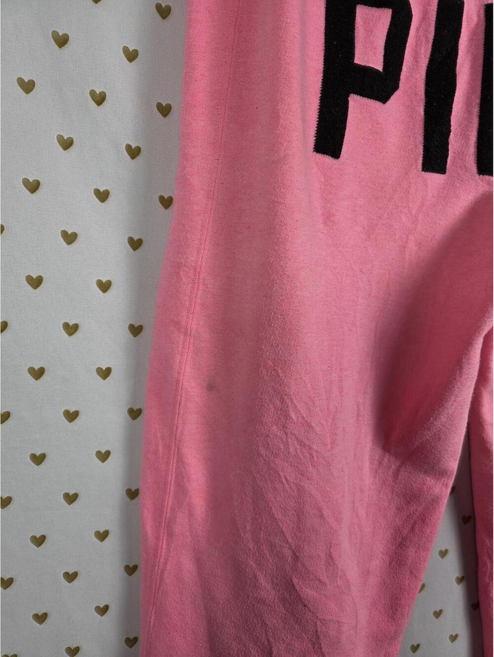 Victorias Secret PINK Logo BUTT Joggers 86 VINTAGE y2K Sweatpants MEDIUM - Picture 8 of 8